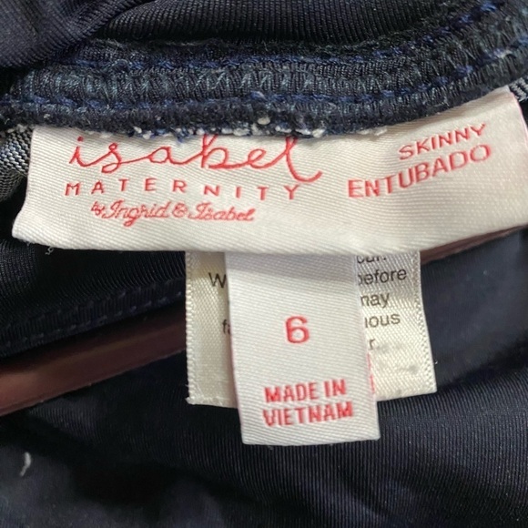 Isabel by Ingrid & Isabel Maternity Jean High Over Belly Back Crossover Panel - Picture 11 of 14